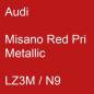 Preview: Audi, Misano Red Pri Metallic, LZ3M / N9.